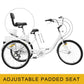 28pc 24 Inch White Adult Tricycle 7 Speed 3 Wheel EXW Price No Shipping Included - ONESOOP
