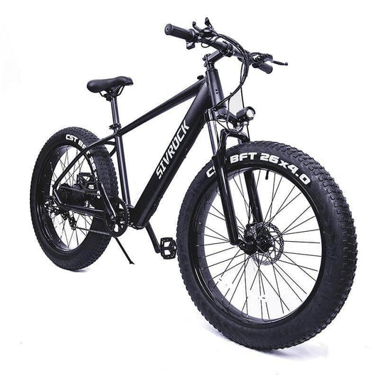 26'' 7-Speed Electric Bike Fat Tire 1000W Motor 48V 15Ah Large Battery Mountain E-Bike - ONESOOP