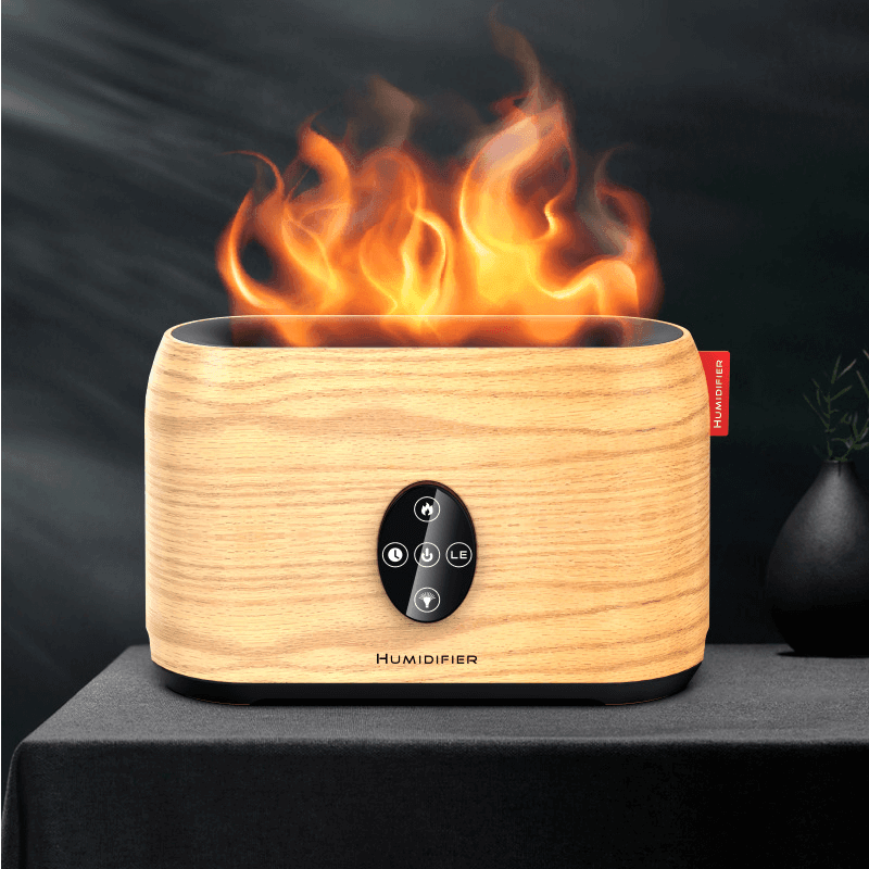 Car Flame Humidifier Aroma Diffuser Room Humidifier For Bedroom And Living Room - ONESOOP