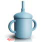 Baby Feeding Cup Straw Water Bottle Sippy Cup Silicone Baby Learning Drinkware Child Leak Proof Cup Kids Supplies - ONESOOP