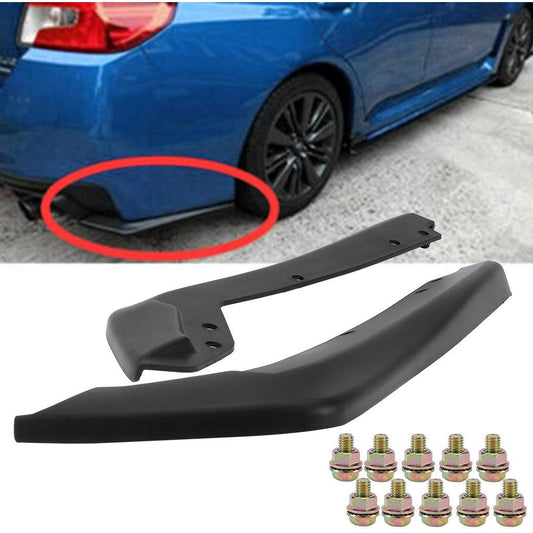 Rear Spat Valance Lip Splitter ABS For 2015-2019 Subaru Impreza WRX & STI Generic - ONESOOP