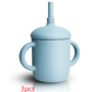 Baby Feeding Cup Straw Water Bottle Sippy Cup Silicone Baby Learning Drinkware Child Leak Proof Cup Kids Supplies - ONESOOP