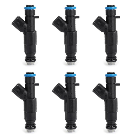 1999-2004 Cherokee Grand Cherokee Wrangler 4.0L Upgrade Fuel Injectors 4-Hole Set of 6 - ONESOOP