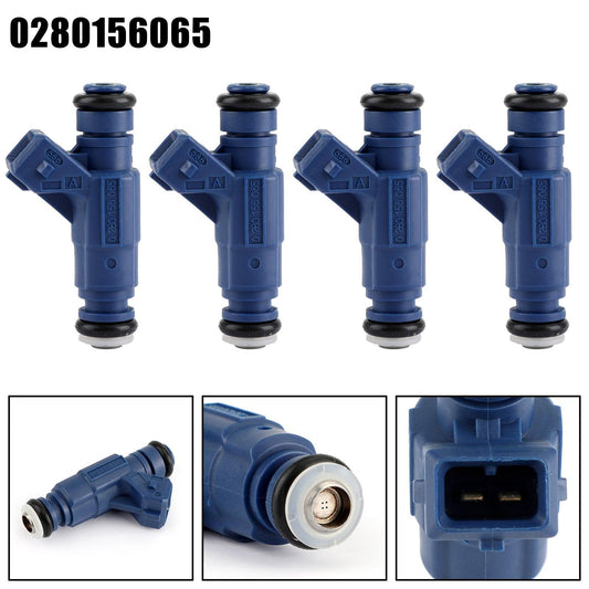 1/4PCS Fuel Injectors 0280156065 For VW Passat 00-05 Audi A4 (Quattro) 2001-2006 1.8L Turbocharged 06B133551M 340cc - ONESOOP