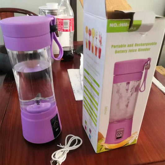 Portable Electric Mini Juicer With USB Rechargeable Mini Kitchen Fruit Juice Mixer Home Simple Portable Blender - ONESOOP