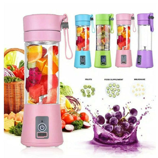 Portable Electric Mini Juicer With USB Rechargeable Mini Kitchen Fruit Juice Mixer Home Simple Portable Blender - ONESOOP
