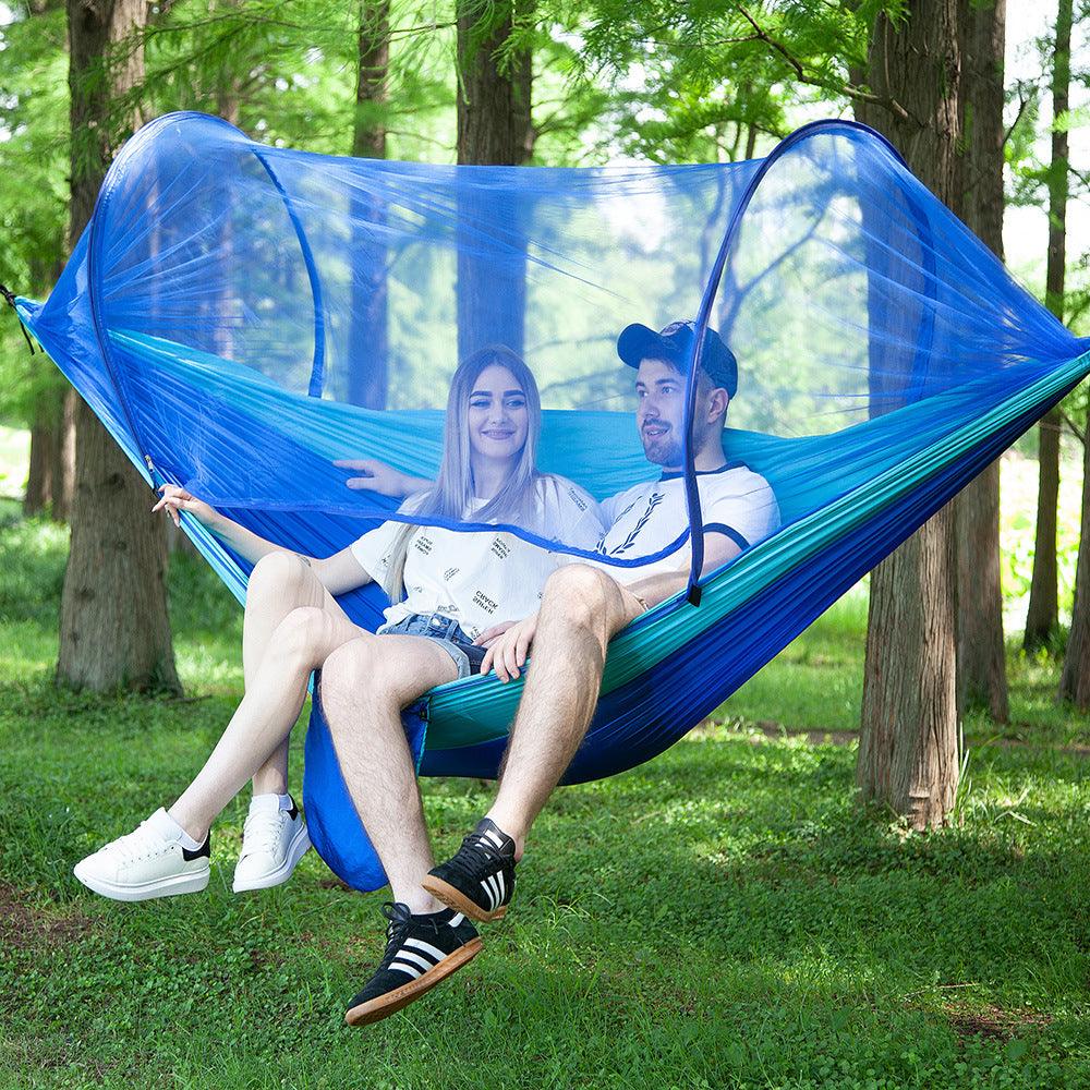 Fully Automatic Quick Opening Camping Hammock With Mosquito Net Outdoor Portable Hammock - ONESOOP